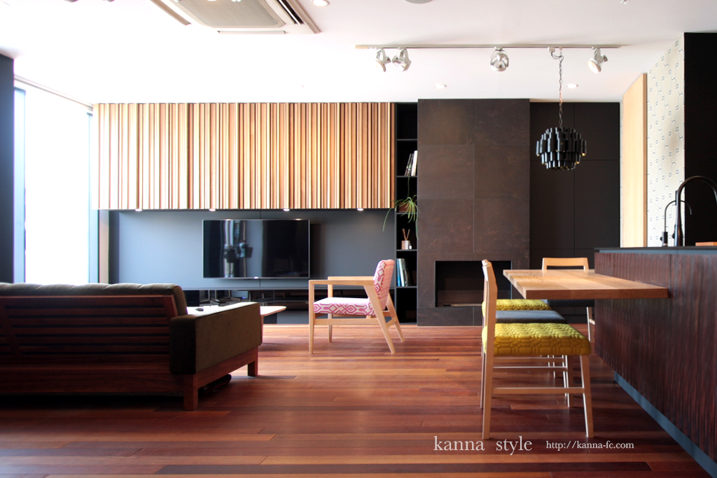 オーダーメイド壁面収納 | 神戸のオーダー家具【kanna】テレビボード・テーブル・キッチン等をあなた好みに提案する家具屋
